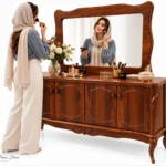 میز کنسول و آینه پیچک عکس 1