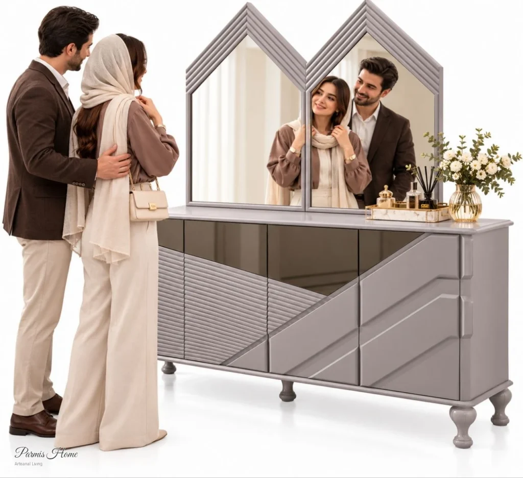 میز کنسول و آینه ماتیس عکس 1